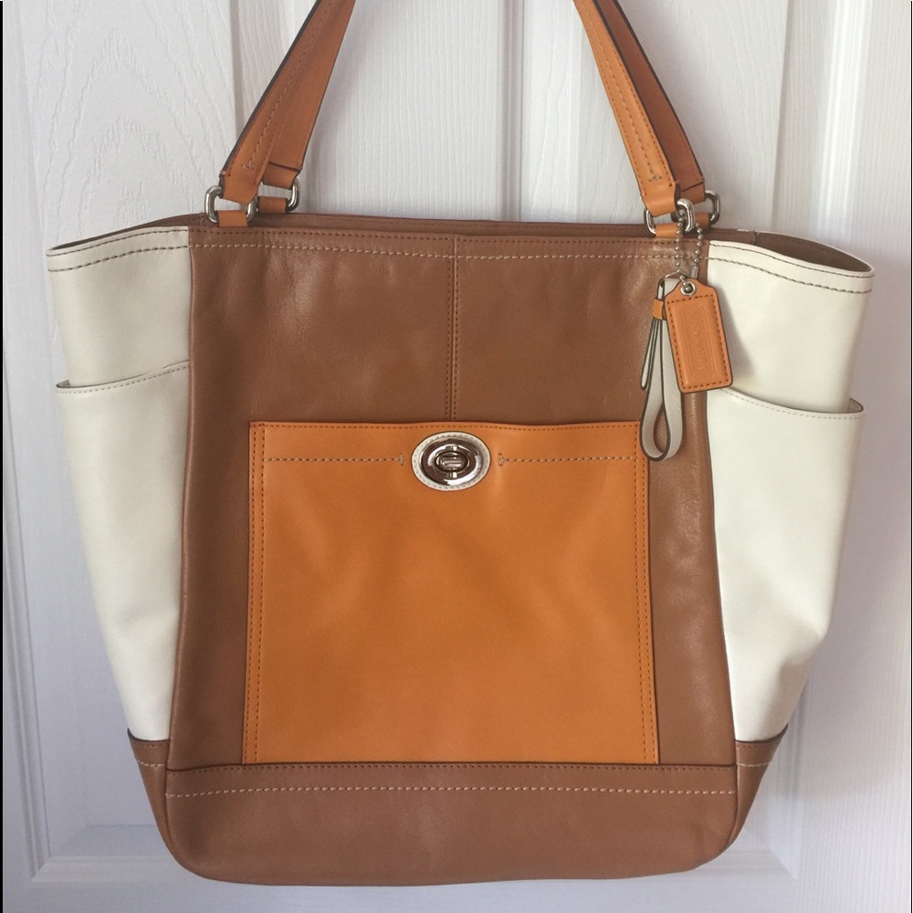 Coach Colorblock North South Tote